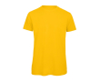 T-shirt van biologisch katoen voor heren met korte mouwen 140 g/m² B&C kleur donkergeel
