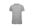 T-shirt van biologisch katoen voor heren met korte mouwen 140 g/m² B&C kleur gemarmerd grijs