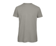T-shirt van biologisch katoen voor heren met korte mouwen 140 g/m² B&C kleur lichtgrijs
