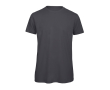 T-shirt van biologisch katoen voor heren met korte mouwen 140 g/m² B&C kleur donkergrijs