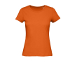 T-shirt van biologisch katoen voor dames met korte mouwen 140 g/m² B&C kleur donker oranje