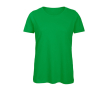 T-shirt van biologisch katoen voor dames met korte mouwen 140 g/m² B&C kleur lichtgroen