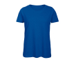 T-shirt van biologisch katoen voor dames met korte mouwen 140 g/m² B&C kleur koningsblauw