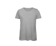 T-shirt van biologisch katoen voor dames met korte mouwen 140 g/m² B&C kleur gemarmerd grijs