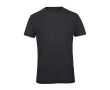 T-shirt van polyester en katoen voor heren 130 g/m² B&C kleur gemarmerd grijs