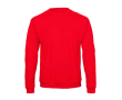 Sweater van katoen en polyester, ronde hals, 270 g/m², B&C kleur rood