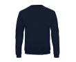 Sweater van katoen en polyester, ronde hals, 270 g/m², B&C kleur marineblauw