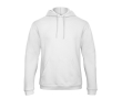 Sweatshirt voor heren met kangoeroezak en capuchon 270 g/m² B&C kleur wit