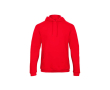 Sweatshirt voor heren met kangoeroezak en capuchon 270 g/m² B&C kleur rood