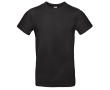 Katoenen T-shirt voor heren met korte mouwen 185 g/m² B&C kleur zwart