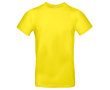Katoenen T-shirt voor heren met korte mouwen 185 g/m² B&C kleur geel