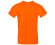 Katoenen T-shirt voor heren met korte mouwen 185 g/m² B&C kleur oranje