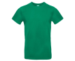 Katoenen T-shirt voor heren met korte mouwen 185 g/m² B&C kleur groen