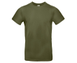 Katoenen T-shirt voor heren met korte mouwen 185 g/m² B&C kleur olijfgroen