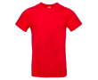 Katoenen T-shirt voor heren met korte mouwen 185 g/m² B&C kleur rood