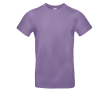 Katoenen T-shirt voor heren met korte mouwen 185 g/m² B&C kleur paars