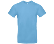 Katoenen T-shirt voor heren met korte mouwen 185 g/m² B&C kleur lichtblauw