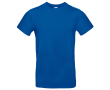Katoenen T-shirt voor heren met korte mouwen 185 g/m² B&C kleur koningsblauw