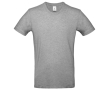 Katoenen T-shirt voor heren met korte mouwen 185 g/m² B&C kleur gemarmerd grijs