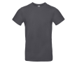 Katoenen T-shirt voor heren met korte mouwen 185 g/m² B&C kleur donkergrijs