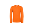 Katoenen T-shirt met lange mouwen voor heren 145 g/m² B&C kleur oranje