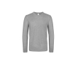 Katoenen T-shirt met lange mouwen voor heren 145 g/m² B&C kleur gemarmerd grijs