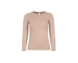 Katoenen T-shirt voor dames met lange mouwen 145 g/m² B&C kleur rose paztel