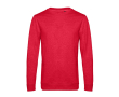 Nauwsluitende trui met ronde hals van katoen 280 g/m² B&C kleur onverzadigd rood