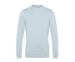 Nauwsluitende trui met ronde hals van katoen 280 g/m² B&C kleur pastel blauw