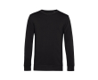 Sweatshirt van biologisch katoen met ronde hals 280 g/m² B&C kleur zwart