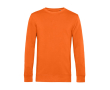 Sweatshirt van biologisch katoen met ronde hals 280 g/m² B&C kleur donker oranje