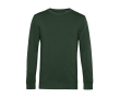 Sweatshirt van biologisch katoen met ronde hals 280 g/m² B&C kleur bosgroen