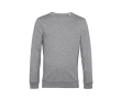 Sweatshirt van biologisch katoen met ronde hals 280 g/m² B&C kleur lichtgrijs