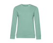 Sweatshirt voor dames met lange mouwen van katoen 280 g/m² B&C kleur mintgroen