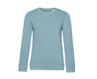 Sweatshirt voor dames met lange mouwen van katoen 280 g/m² B&C kleur grijsachtig blauw