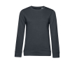 Sweatshirt voor dames met lange mouwen van katoen 280 g/m² B&C kleur donkergrijs