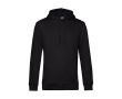 Modern sweatshirt van biologisch katoen met capuchon 280 g/m² B&C kleur zwart