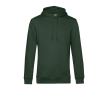 Modern sweatshirt van biologisch katoen met capuchon 280 g/m² B&C kleur bosgroen