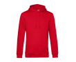 Modern sweatshirt van biologisch katoen met capuchon 280 g/m² B&C kleur rood