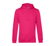 Modern sweatshirt van biologisch katoen met capuchon 280 g/m² B&C kleur fuchsia
