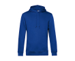 Modern sweatshirt van biologisch katoen met capuchon 280 g/m² B&C kleur koningsblauw