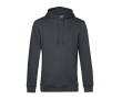 Modern sweatshirt van biologisch katoen met capuchon 280 g/m² B&C kleur donkergrijs