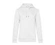Sweatshirt van gerecycled katoen en polyester voor dames 280 g/m² B&C kleur wit