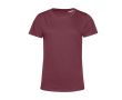 T-shirt van biologisch katoen voor dames met korte mouwen 150 g/m² B&C kleur bordeaux