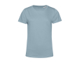 T-shirt van biologisch katoen voor dames met korte mouwen 150 g/m² B&C kleur grijsachtig blauw