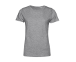T-shirt van biologisch katoen voor dames met korte mouwen 150 g/m² B&C kleur lichtgrijs