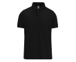 Klassieke unisex katoenen polo met korte mouwen 180 g/m² B&C kleur zwart
