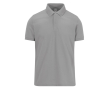 Klassieke unisex katoenen polo met korte mouwen 180 g/m² B&C kleur gemarmerd grijs