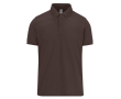 Unisex katoenen polo met korte mouwen 210 g/m² B&C kleur donker bruin