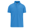 Unisex katoenen polo met korte mouwen 210 g/m² B&C kleur blauw